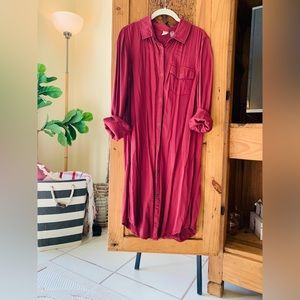 ROXY Shirt Dress- size Medium